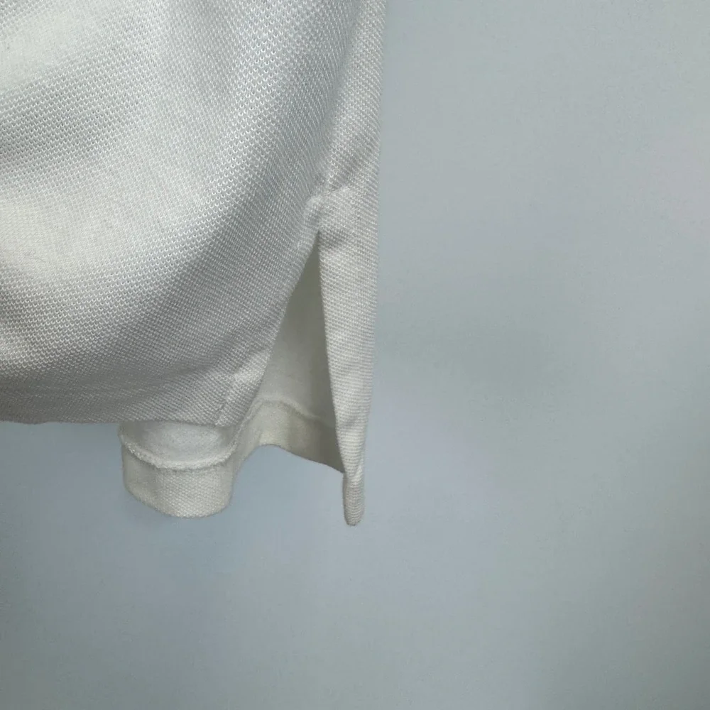 Polo Ralph Lauren Mens Big Pony Polo Shirt White Custom Fit Size M Black Logo 3